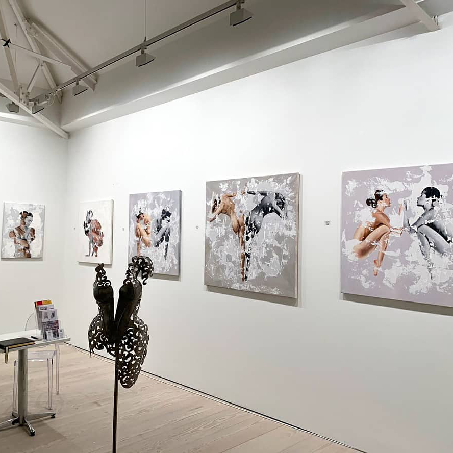 Raúl LAra artworks diplayed on art fair