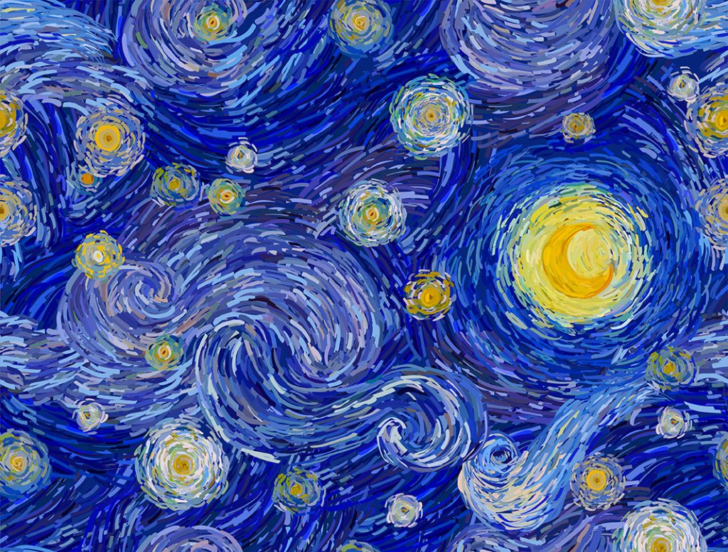 Van Gogh the Starring night painting as  refection of art and the human condition
