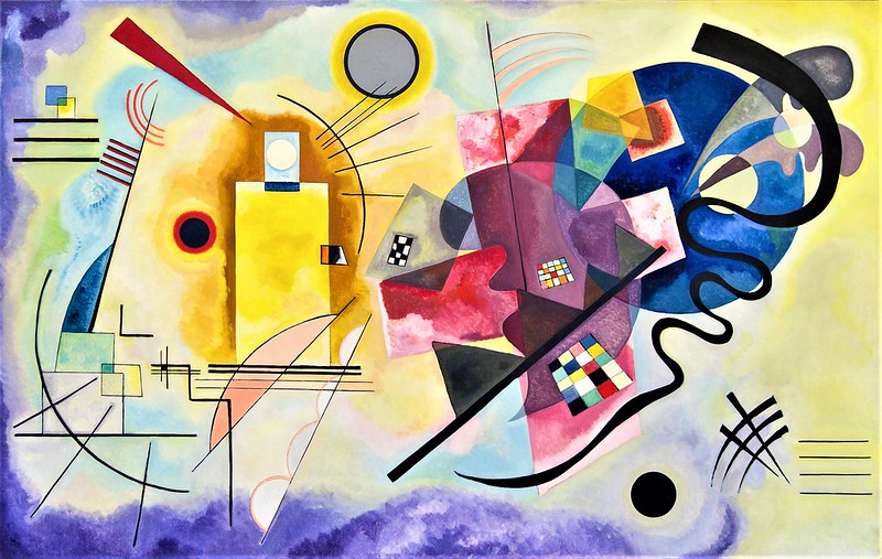 Wassily Kandinsky artwork. Realism vs abstract art