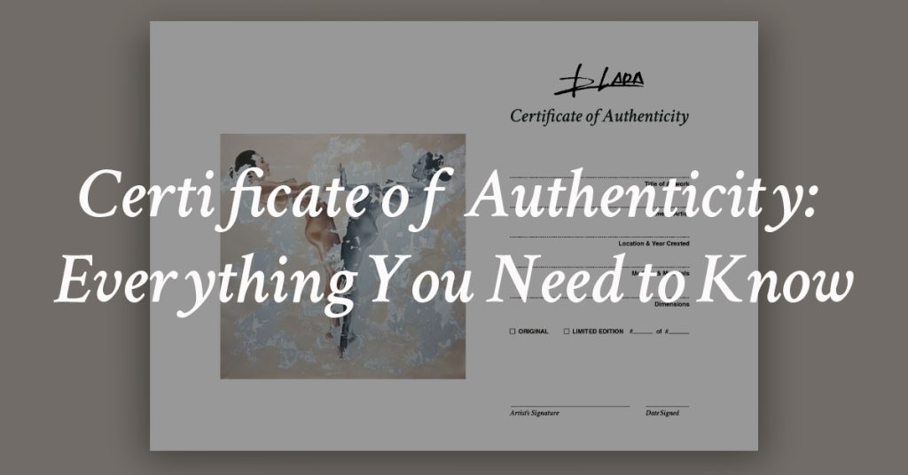 Certificate of Authenticity: Everything You Need to Know with text