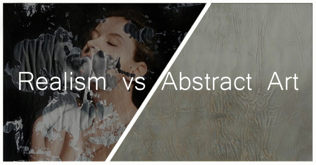 Realism vs Abstract Art: Understanding the Differences and Choosing Your Style with text